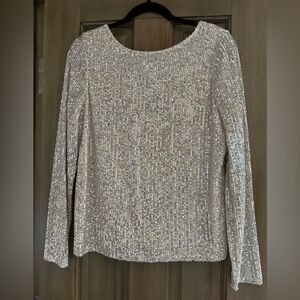 Halogen Silver Sparkle Blouse